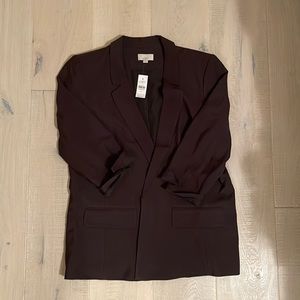 Loft 3/4 sleeve open blazer